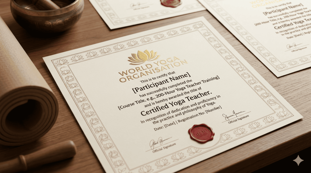 Wording of Certificates