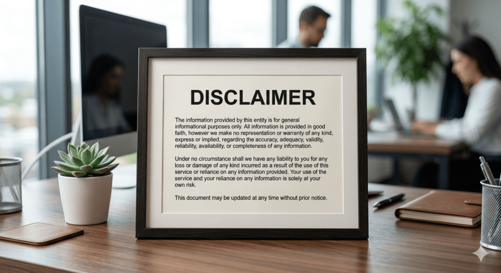 Disclaimer​